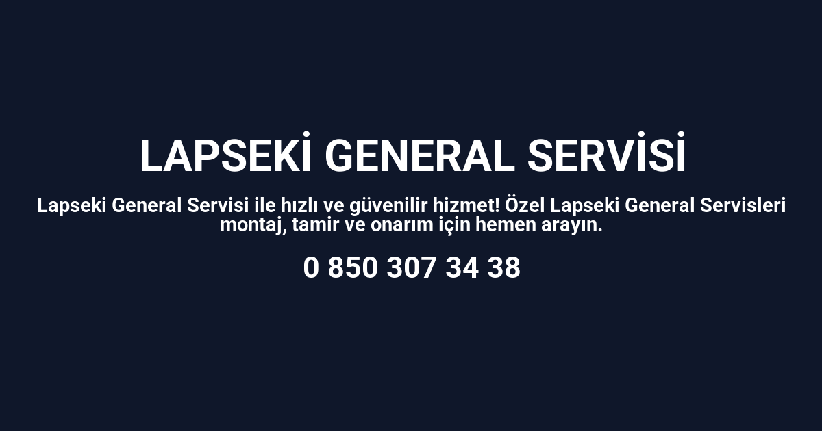 Lapseki General Servisi